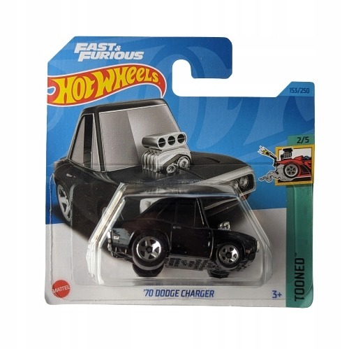 ’70 Dodge Charger (fekete, tooned)