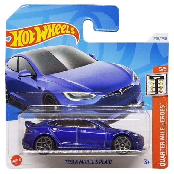 Tesla Model S Plaid (sötétkék)