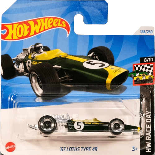 ’67 Lotus Type 49 (sötétzöld, 5-ös)