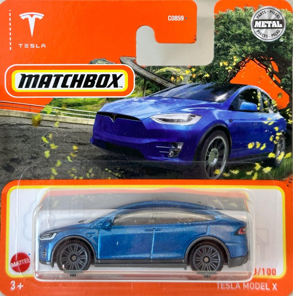 Tesla Model X (kék)