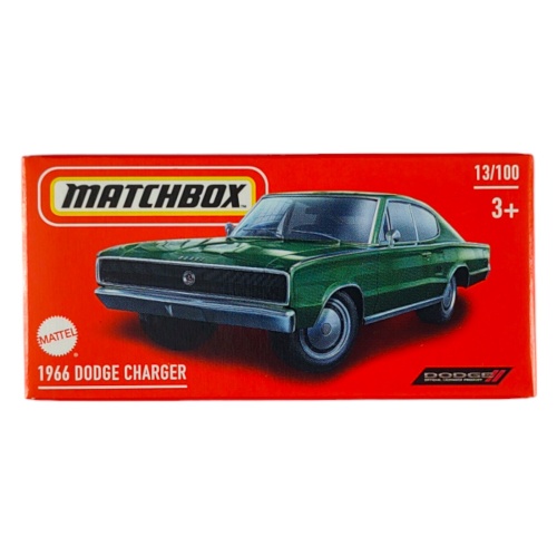 1966 Dodge Charger (sötétzöld, Power Grabs)
