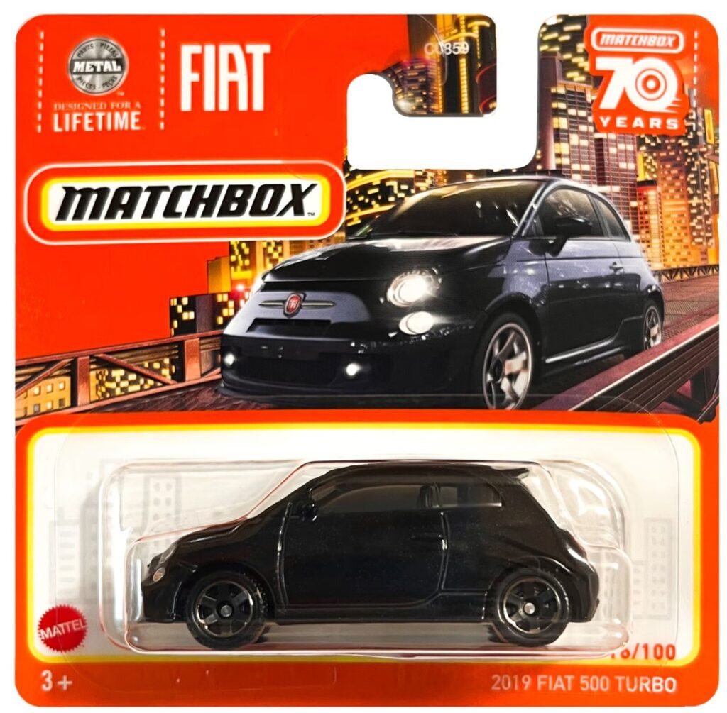 2019 Fiat 500 Turbo (fekete)