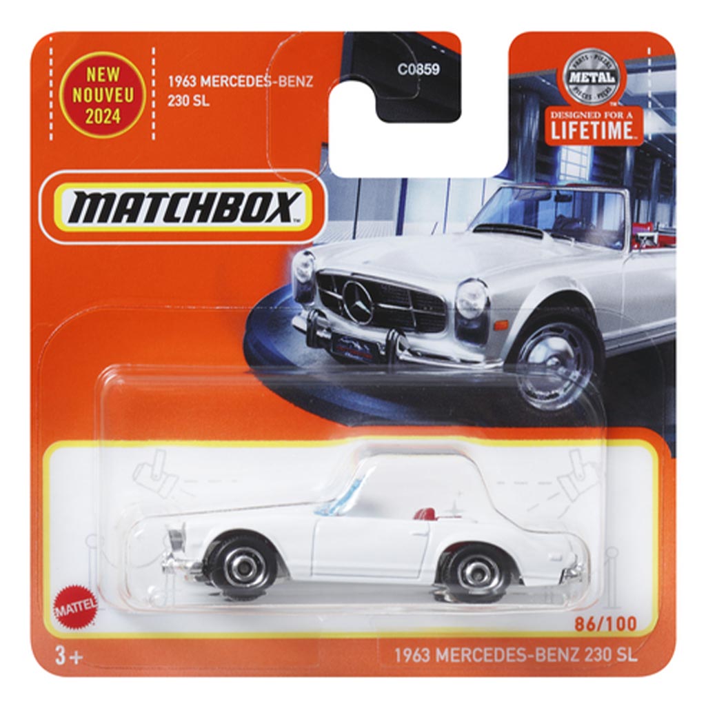 1963 Mercedes-Benz 230 SL (fehér, kártyás)